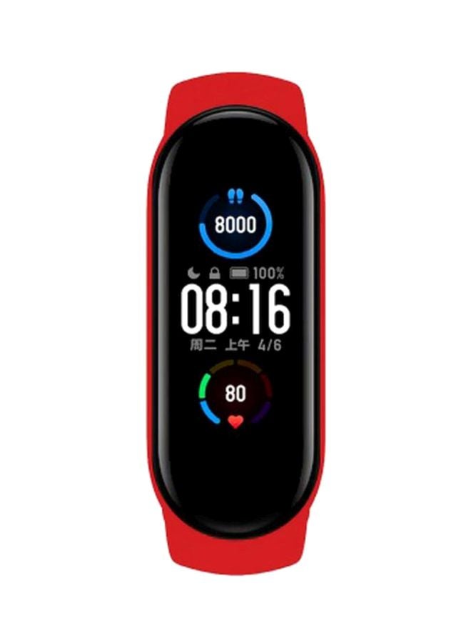 Replacement Strap For Xiaomi Mi Band 5 Red - Image 3