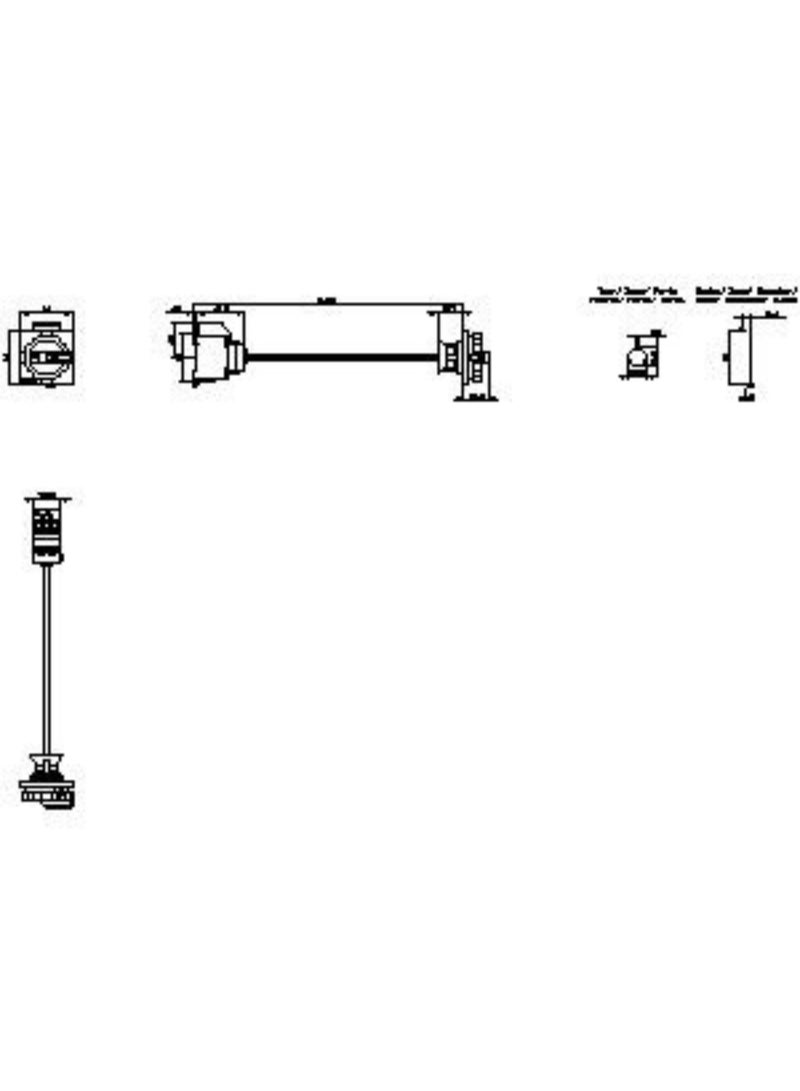Siemens Door Interlock Isolator 3LD34480TK51 Door Interlock Isolator – 3-Pole, 63A/22kW, Floor-Mounted 3LD3 Switch Disconnector - Image 2