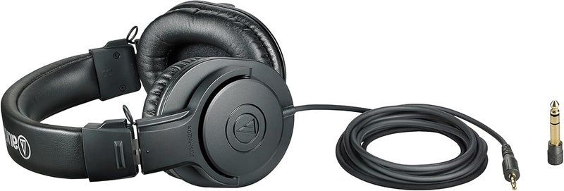 audio-technica Audio Technica Professional Studio Monitor Headphones - ATH-M20x - Image 2