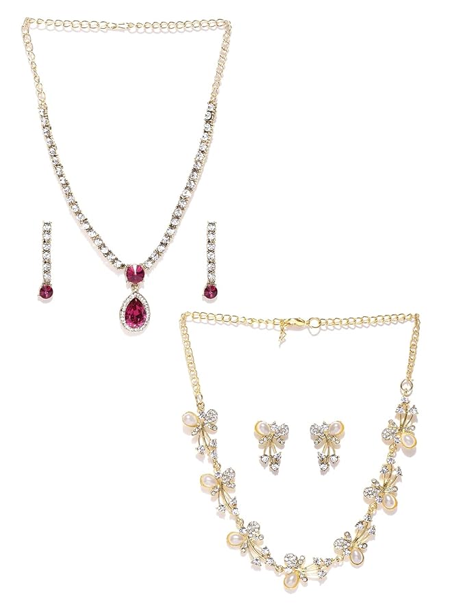 erorex Jewelery Set For Women Golden Zpfk6505 - Image 1