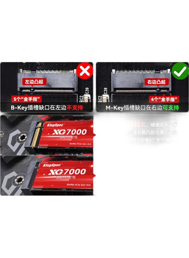 KingSpec Kingspec 1Tb Ssd Nvme 2242 M.2 Interface, Yangtze Memory Chips, Read Speed 7200Mb/S, Pcie4.0 Ai Pc Storage Accessory - Image 2