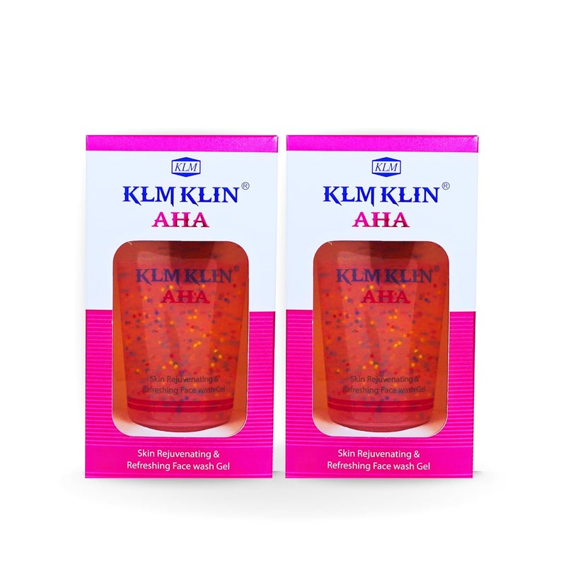 KLMKLIN AHA Face Wash Pack of 2 100ml - Image 1