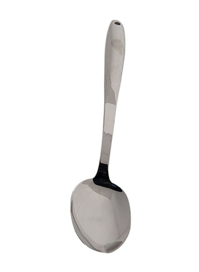 NIBEMINENT Elegant Stainless Steel Spoon Silver 42cm - Image 2