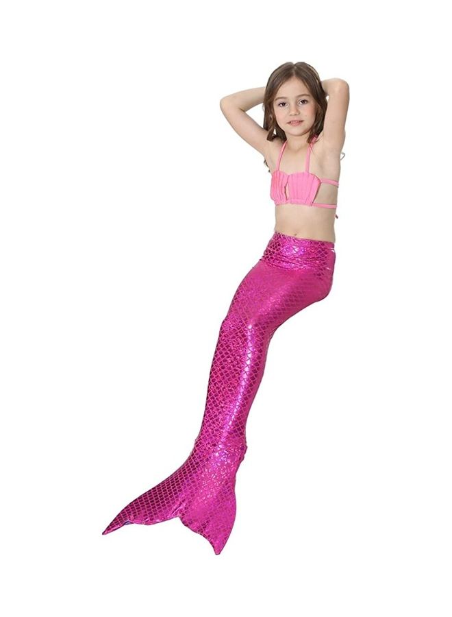 NIBEMINENT 3-Piece Mermaid Swimming Costume Set 120cm - Image 4