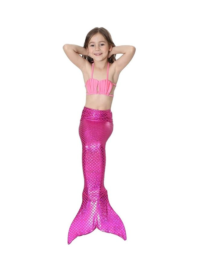 NIBEMINENT 3-Piece Mermaid Swimming Costume Set 120cm - Image 5