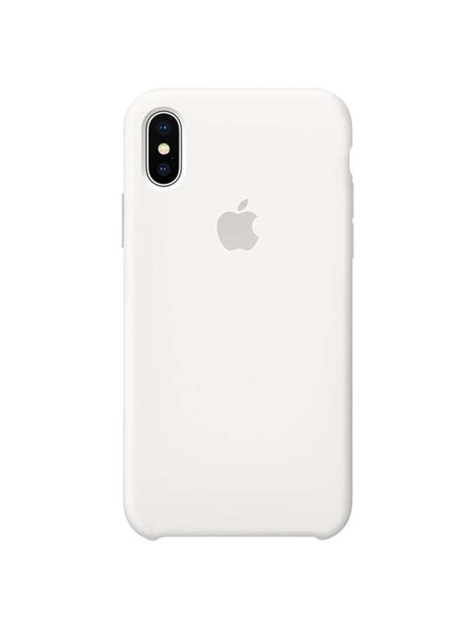 Silicone Back Cover For Apple iPhone Xs Max White - Image 1