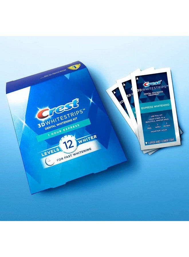 كرست مجموعة شرائح تبييض الأسنان 3D Whitestrips لمدة ساعة واحدة، 20 شريطًا (عبوة من 10 قطع) - Image 2