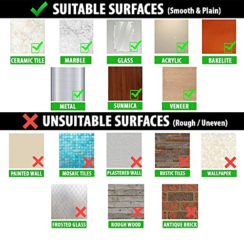 Zollyss Magic Sticker Series Self Adhesive Wall Mount Toilet Tissue Paper Roll Holder for Bathroom with Mobile Stand (29 x 14 x 14 cm) - Image 5