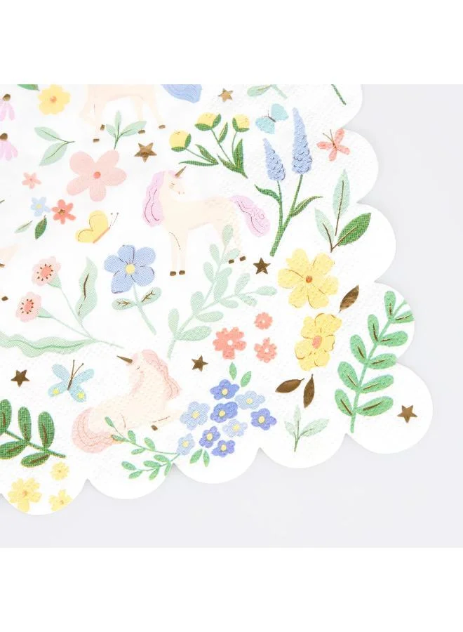 Meri Meri Meadow Unicorns Large Napkins