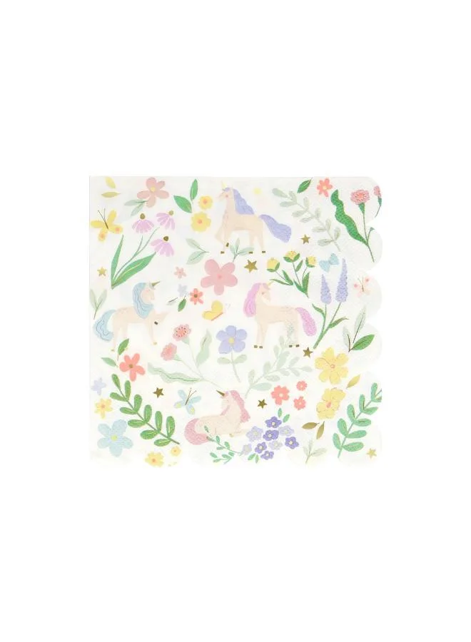 Meri Meri Meadow Unicorns Large Napkins