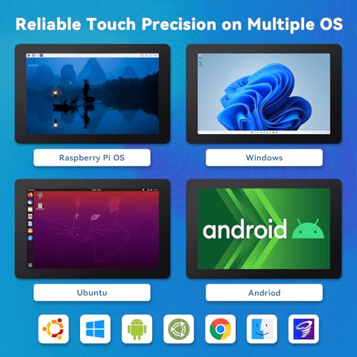 SunFounder Latest 10 Inch DIY Touch Screen All-in-One Solution for Raspberry Pi 5, IPS HD 1280x800 LCD, Built-in 5.1V/5A Output, HDMI, 10-Point, No Driver, Speakers, for RPi 5/4/3/Zero 2W - Image 4