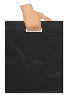 Generic FABRIC Bag with Die Cut Handle Bag - "46 * 40cm" - Black Merchandise Bags 5 Pack for Retail - Gifts -up to 20KG  - Image 2