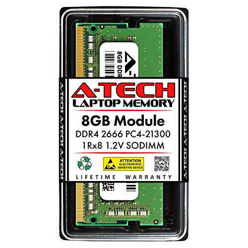 A-Tech 8GB RAM Replacement for Hynix HMA81GS6JJR8N-VK | DDR4 2666MHz PC4-21300 1Rx8 1.2V SODIMM 260-Pin Memory Module - Image 1