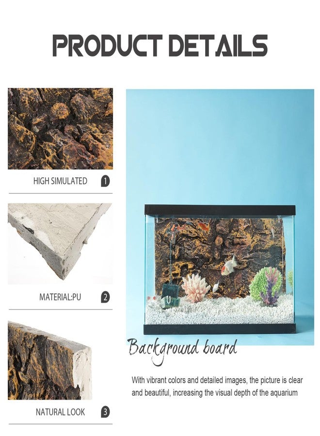 INOOMP Cork Terrarium Background Natural Cork Bark Backdrop Reptile Background 17”x11” Climbing Wall Terrarium Accessories for Lizards Turtles Chameleon - Image 3