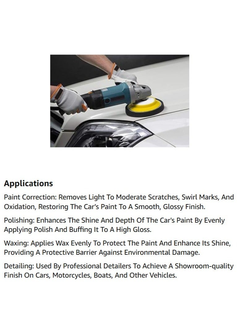 ABBASALI Electric Car polisher machine Buffing machine for home complete set with speed variable control 180mm - Image 4