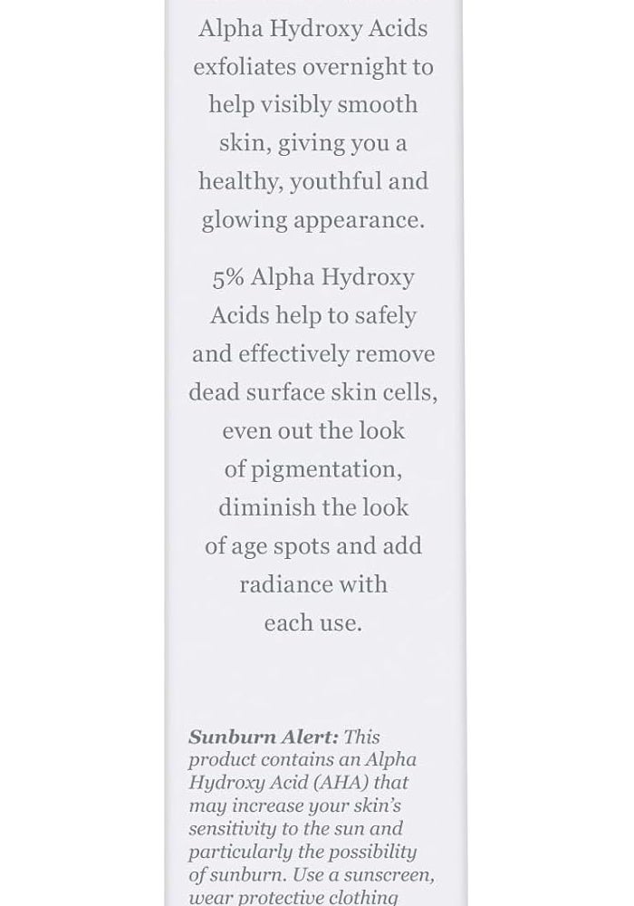 derma-e Derma E Essentials Overnight Peel with 5% Alpha Hydroxy Acids - 60ml Exfoliant Facial Treatment - Image 2