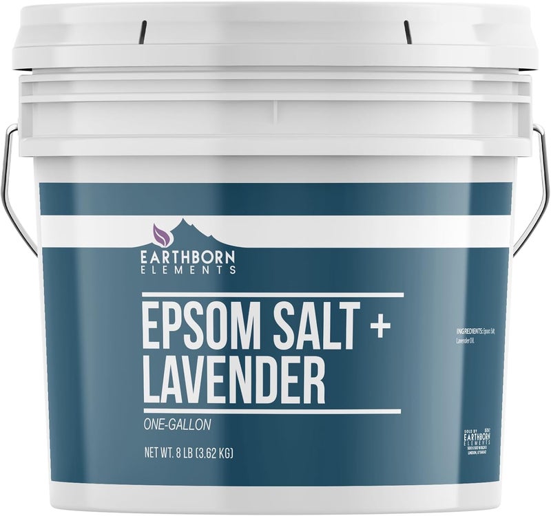 ملح إبسوم المعطر باللافندر من Earthborn Elements دائم النقاء 1 جالون