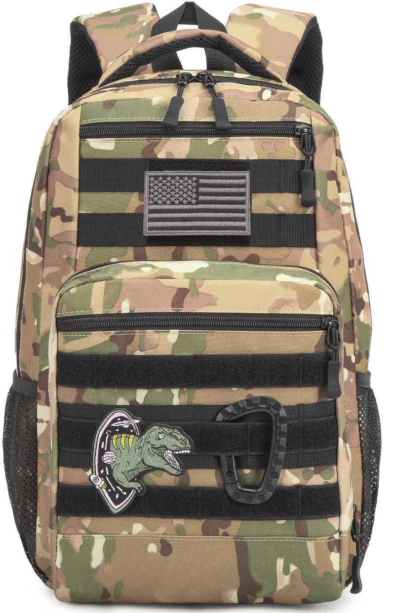 SunForMorning Kids Tactical Backpack Army Molle Bookbag Military Boys Backpack for School, Outdoor, Camping, CM - Image 1