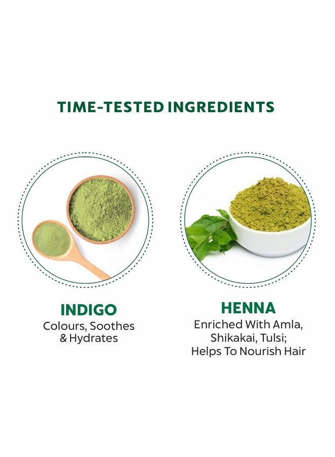 INDUS VALLEY Bio Organic 100% Pure Indigo Powder & Herbal Henna Powder Hair Color Combo Kit for Natural Hair Dyeing - Black, Indigo - 100 gm Each, Without Preservatives - Image 5