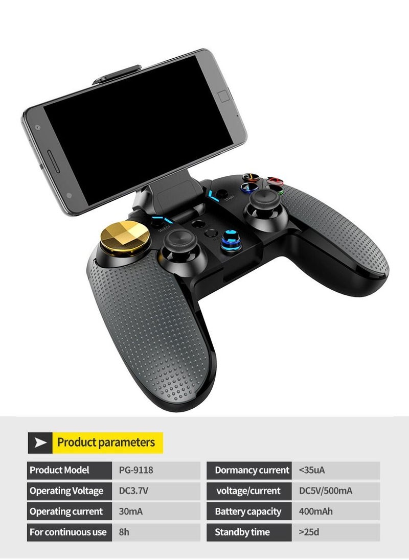 MileMelo - New Wireless Gamepad Joystick Multimedia Game Controller For iOS iPhone Android Black - Image 1