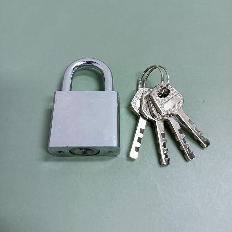 قفل مفتاح معدني ثقيل للخزائن للاستخدام الداخلي والخارجي مع مفتاحين - Image 3