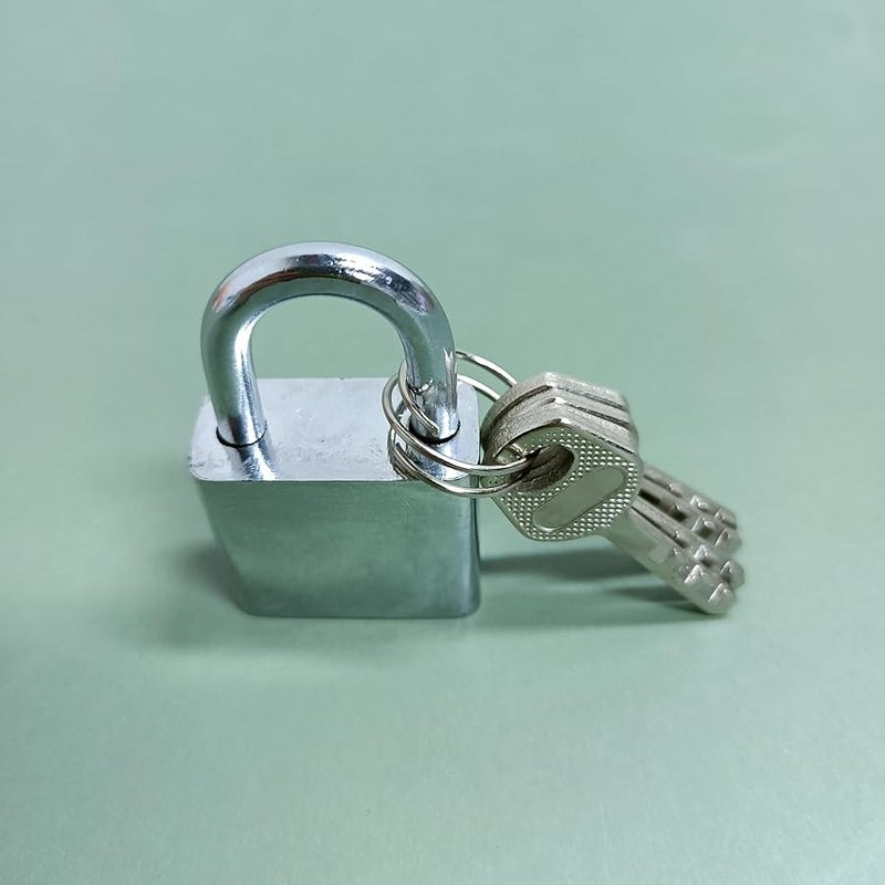 قفل مفتاح معدني ثقيل للخزائن للاستخدام الداخلي والخارجي مع مفتاحين - Image 4