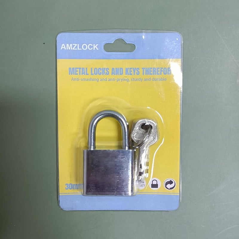 قفل مفتاح معدني ثقيل للخزائن للاستخدام الداخلي والخارجي مع مفتاحين - Image 5