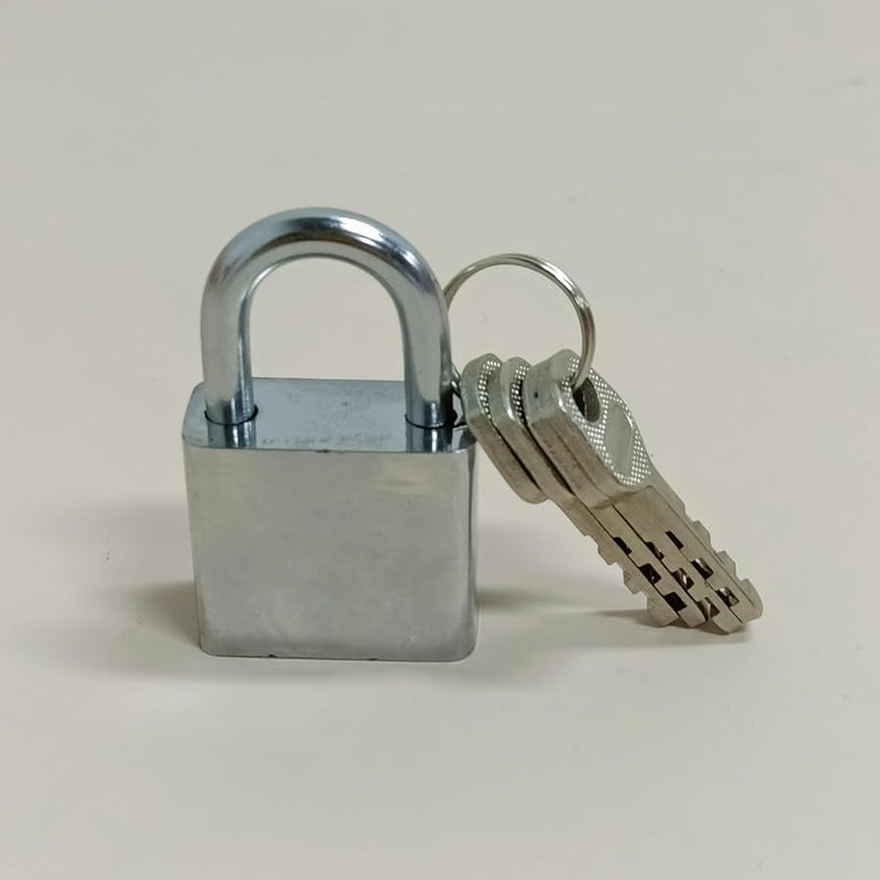قفل مفتاح معدني ثقيل للخزائن للاستخدام الداخلي والخارجي مع مفتاحين - Image 2