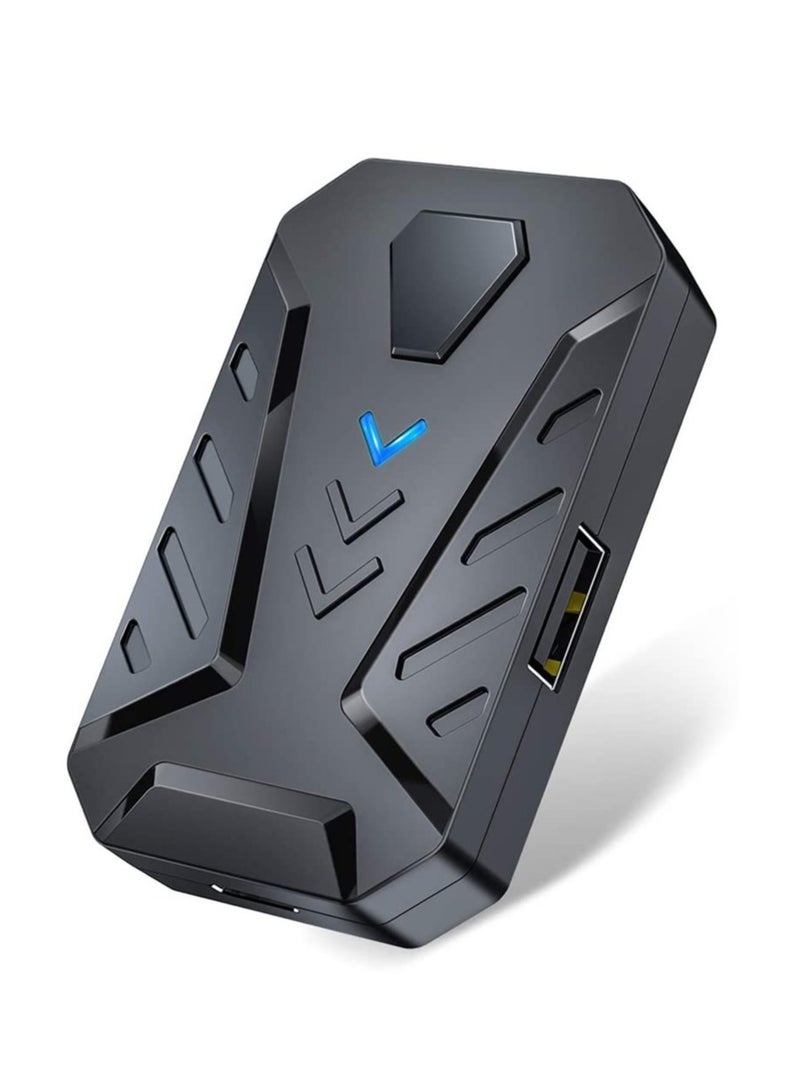 Black Gaming Controller Converter with BT 4.0, USB2.0 Output, Phone Stand, Android/iOS Compatibility - Image 1