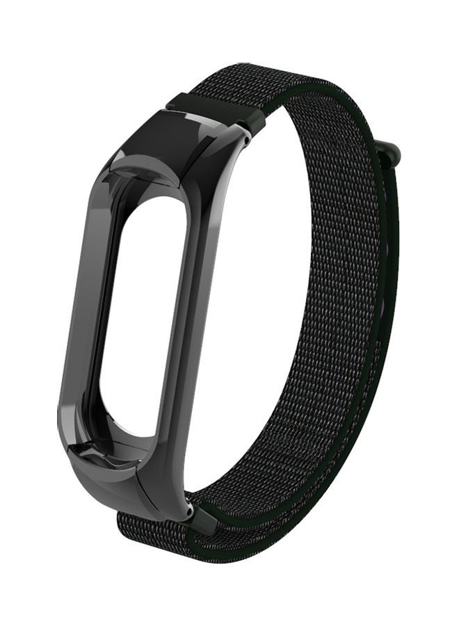 NIBEMINENT Nylon Watch Release Buckle Replacement Sport Bracelet Strap For XIAOMI MI Band 3 19 x 6 2cm Black - Image 1