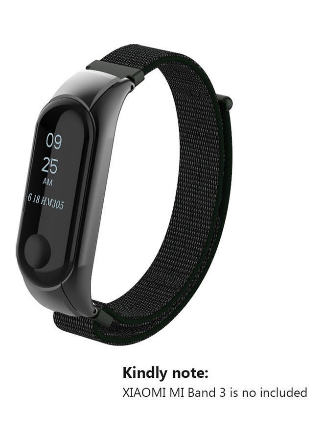 NIBEMINENT Nylon Watch Release Buckle Replacement Sport Bracelet Strap For XIAOMI MI Band 3 19 x 6 2cm Black - Image 4
