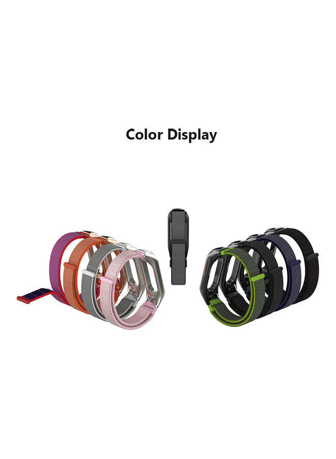NIBEMINENT Nylon Watch Release Buckle Replacement Sport Bracelet Strap For XIAOMI MI Band 3 19 x 6 2cm Black - Image 5