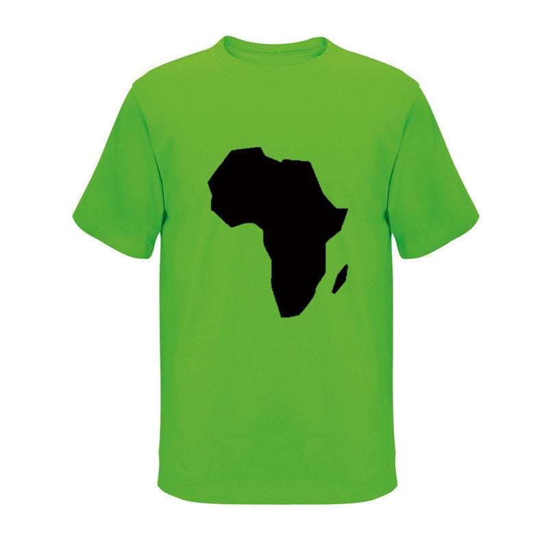 T-Shirt Fashion Leisure Map Pattern Supply Dunhuang Wish Best Selling - Image 1