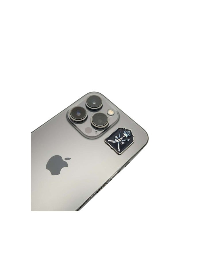 اكنور دبوس معدني يحمل رمزًا وطنيًا عمانيًا - ملصق على شكل خنجر وتاج من المينا هدية للحقائب والهواتف المحمولة وأجهزة الآيباد وحقائب الظهر والجدران والأبواب والسيارات وأجهزة الكمبيوتر المحمولة - Image 2