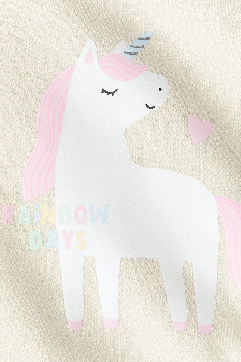 H&M Printed brushed-inside sweatshirt