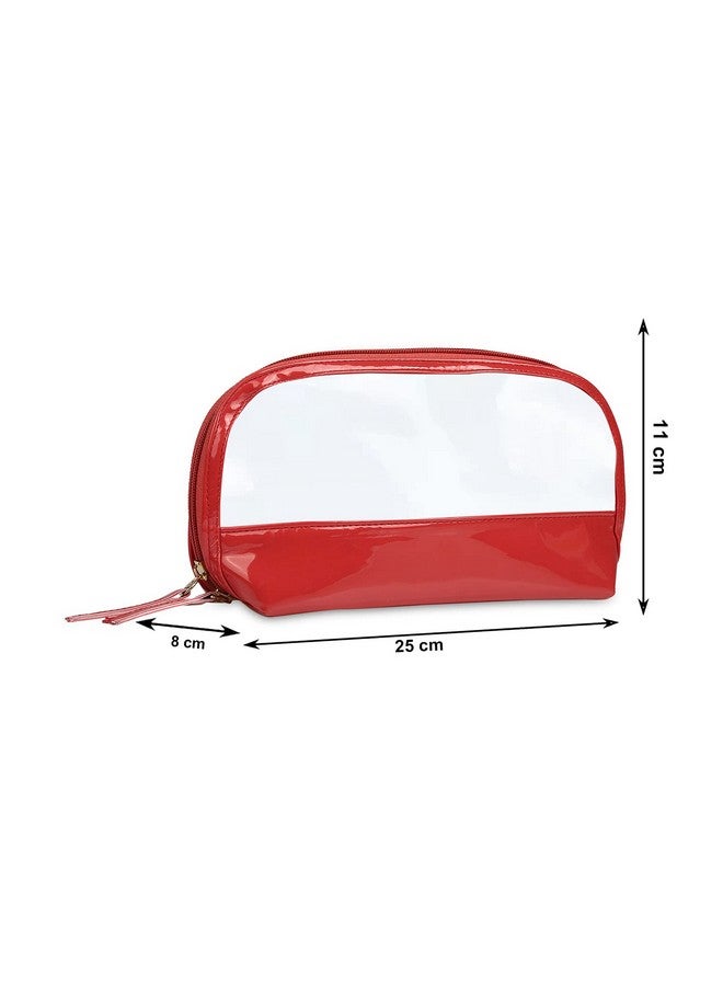 NFI essentials Multipurpose Transparent Travel Pouch Makeup Kit Bag Cosmetic Storage Pouch Makeup Organizer Bag for Women Stylish Make up Bag for Girls Washbag - Image 4