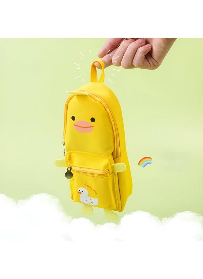 Happy Kids - Happy Kids Zipper Pencil Pouch (Yellow) - Image 1