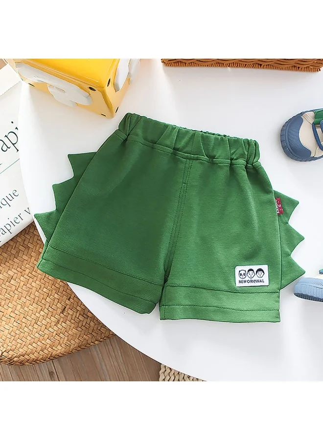 LITTLE SURPRISE BOX Dinosaur Cross Sling Print2 Pcs Shorts Set For Toddlers And Kids