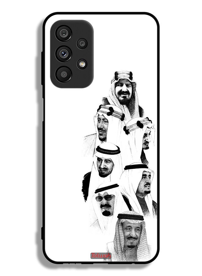Tolwak Samsung Galaxy A23 5G Protective Case Cover Saudi Kings Art B_W - Image 1