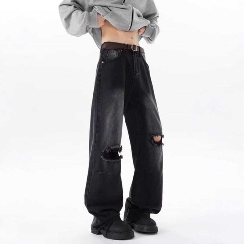 Unisex Casual Daily Denim Jeans - Image 4