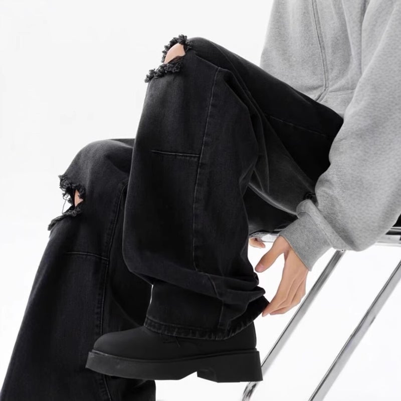 Unisex Casual Daily Denim Jeans - Image 5