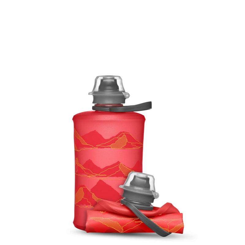 HydraPak Stow Collapsible Water Bottle â€“ 350ml â€“ Ultralight, Leak-Proof, BPA-Free, Filter Compatible Travel & Hiking Flask - MTN Redwood - Image 1