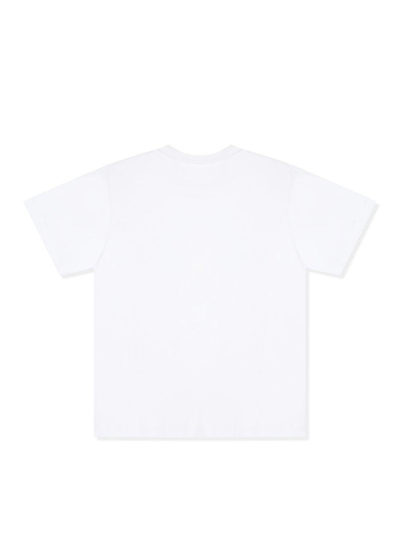 بايب تي شيرت بيب مايلو بالم تري أبيض - Image 2