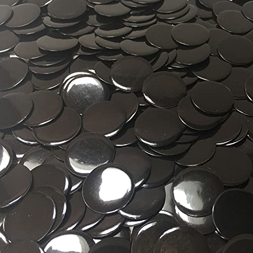 MR CHIPS Plastic Bingo Chips for Games 150 Count Bag Solid and Transparent Colors Counting Black 34 InchChi - Image 1