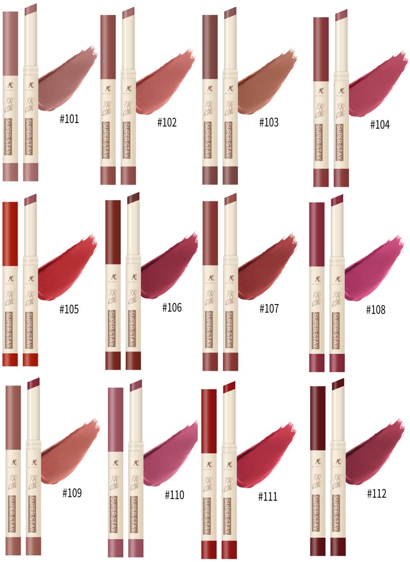 12-Piece Up To 24H Matte & Intense Lipstick Multicolour - pzsku/ZB1B2E329B33A9F09A990Z/45/_/1717092759/29247c7b-e86d-45ed-b7c7-2fb43ae90c0e