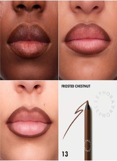 SEPHORA SEPHORA COLLECTION Colorful 8HR Longwear Transferproof Lip Liner 13 Frosted Chestnut - Matte Pink Brown – Waterproof Precision Lip Pencil 1.2g  - Image 2