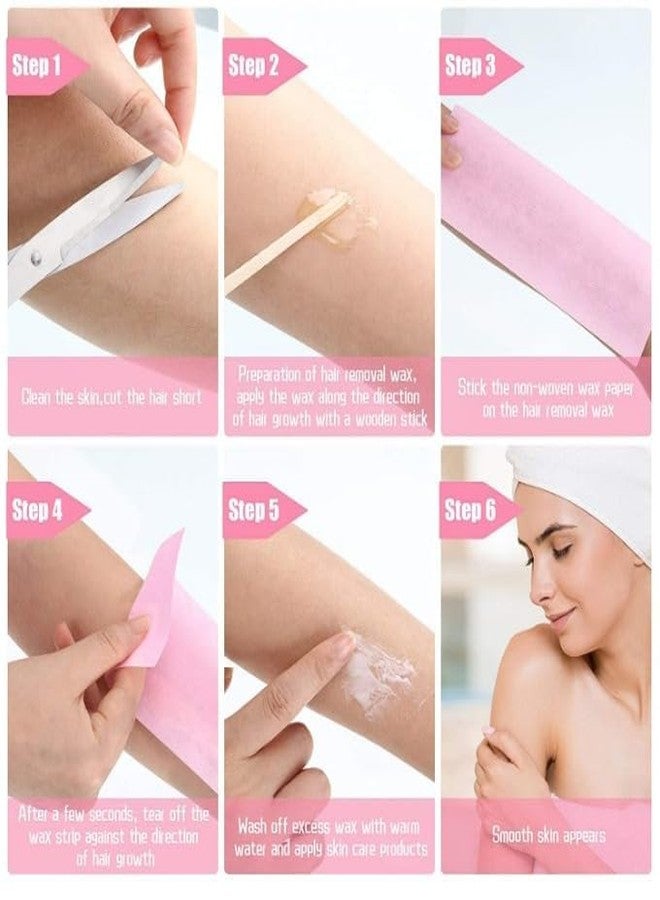 SHOPING NOW(90 Pcs 120 Gsm) Waxing Strips for Face, Legs, Underarms, Facial Eyebrow, Hair Removal Plain Disposable Large WaxStrips Easy&Safe Wax Strips Paper Hair Removal for Men and Women Brown - Image 3