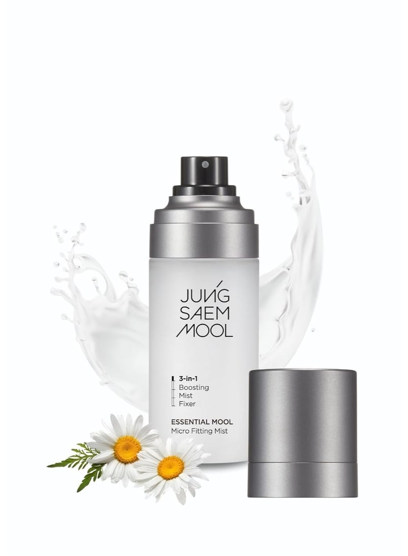 JUNG SAEM MOOL Essential Mool Micro Fitting Face Mist 1.86 Fl Oz, Ultra-Fine Hydrating Makeup Setting Spray with Thermal Spring Water, Long-Lasting Fixing Power Dewy Glow Primer, Korean Face Mist - Image 1