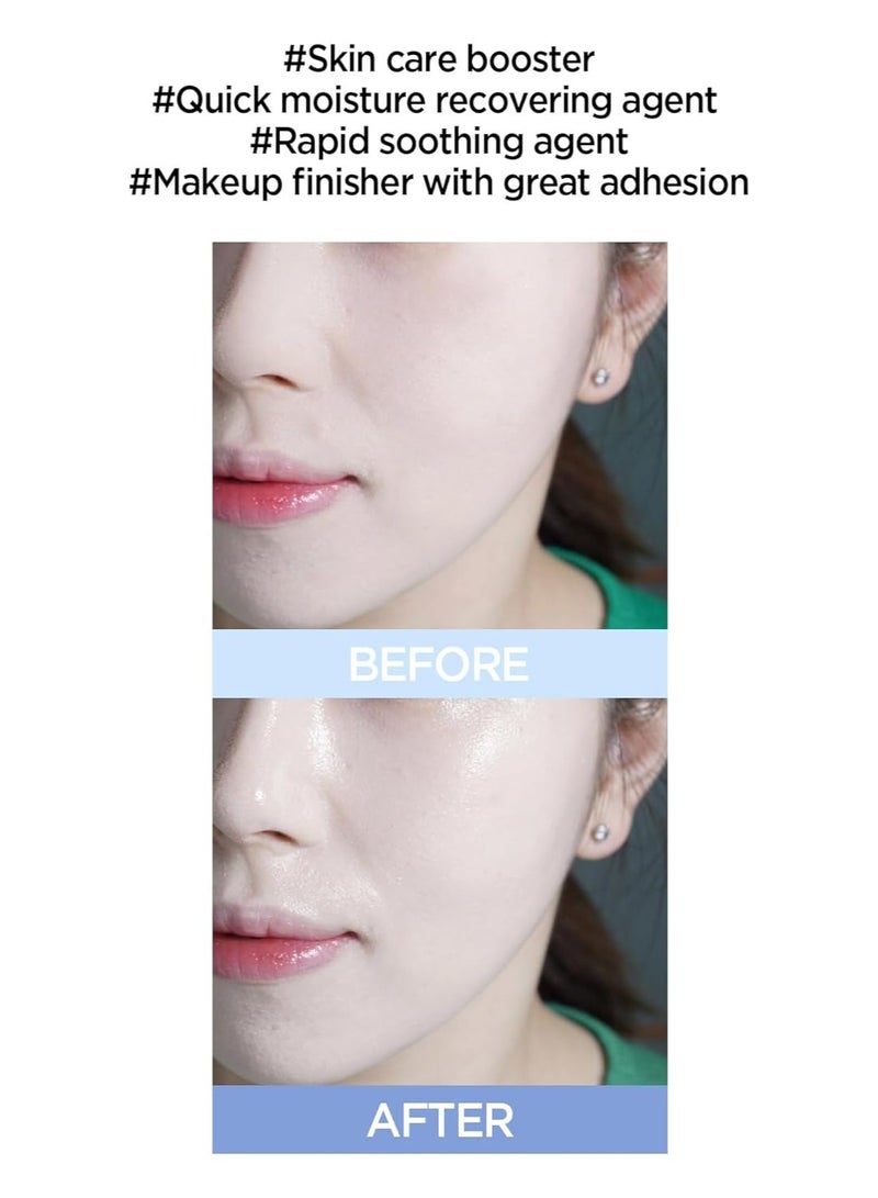 JUNG SAEM MOOL Essential Mool Micro Fitting Face Mist 1.86 Fl Oz, Ultra-Fine Hydrating Makeup Setting Spray with Thermal Spring Water, Long-Lasting Fixing Power Dewy Glow Primer, Korean Face Mist - Image 2