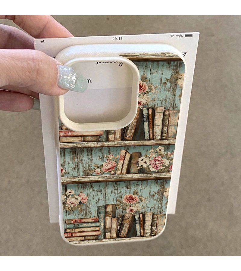 حافظة هاتف من مادة TPU بتصميم كتاب قديم، مناسبة لـ iPhone 16 Pro Max و 14 و 15 و 13 Plus، حماية من السقوط مناسبة للأعمال، ألوان متنوعة - Image 4
